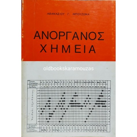 ΑΘΑΝΑΣΙΟΣ Γ. ΜΠΟΥΖΩΝΑΣ - ΑΝΟΡΓΑΝΟΣ ΧΗΜΕΙΑ