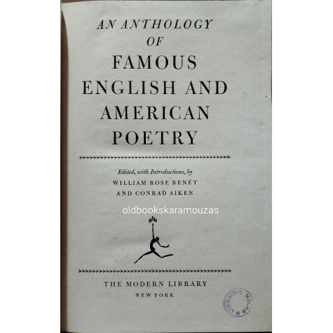 AN ANTHOLOGY OF FAMOUS ENGLISH AND AMERICAN POETRY
