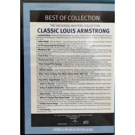 LOUIS ARMSTRONG - BEST OF COLLECTION CD