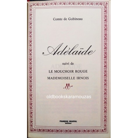 COMTE DE GOBINEAU - ADELAIDE