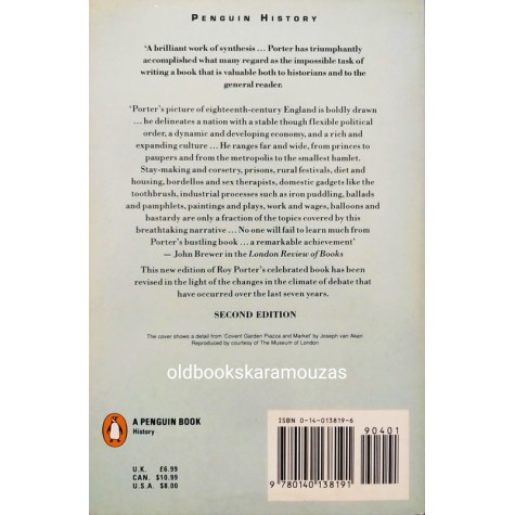 ROY PORTER - ENGLISH SOCIETY IN THE EIGHTEENTH CENTURY