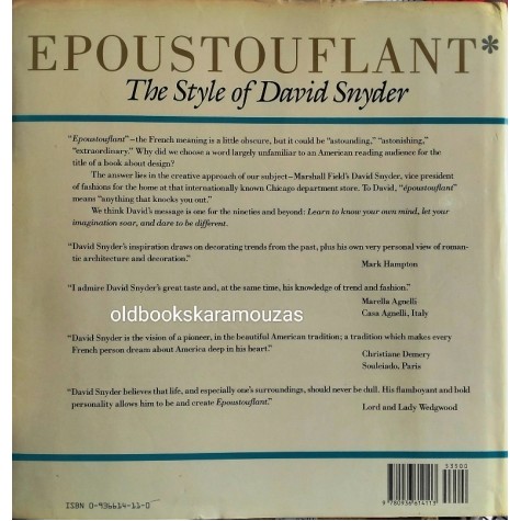 EPOUSTOUFLANT - THE STYLE OF DAVID SNYDER
