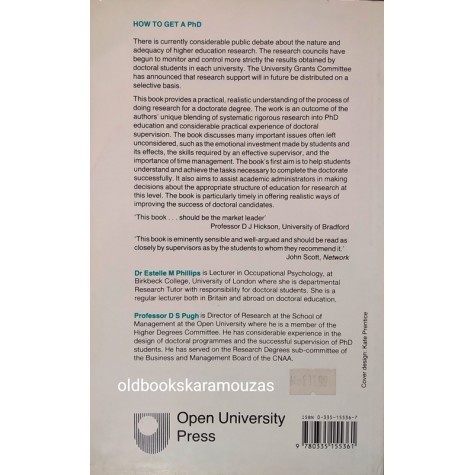 PHILIPS - PUGH - HOW TO GET A PH. D.
