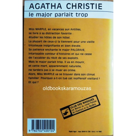 AGATHA CHRISTIE - LE MAJOR PARLAIT TROP